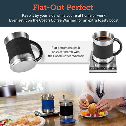 COSORI Coffee Mug with Lids Set of 2