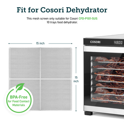 Premium Pro 10-Tray Food Dehydrator Mesh Screen