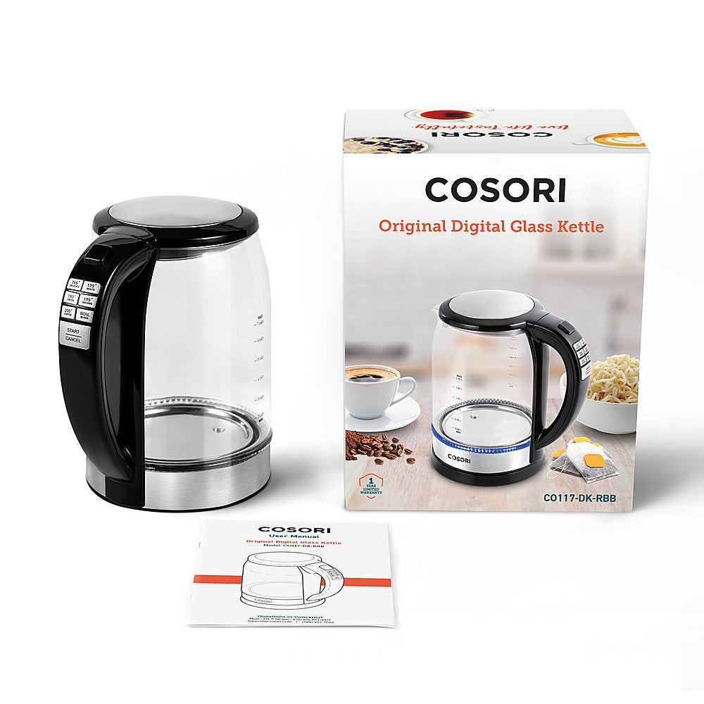 Cosori 1.7 l hot sale glass electric kettle