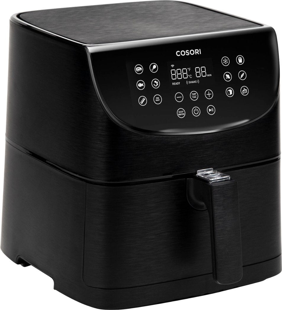  COSORI 5.8QT Air Fryer Black with Extra Frying Basket to Back  to Back Cooking,Nonstick, Dishwasher-Safe: Home & Kitchen