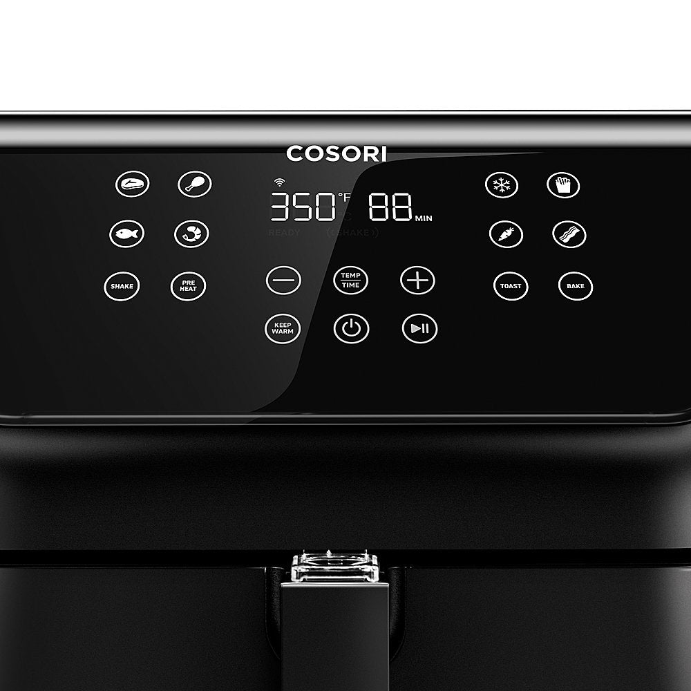 COSORI Air Fryer, Pro II 5.8 QT Large 12-in-1 Oven, Preheat & Keep Warm,  Bonus Pizza Pan, Black 
