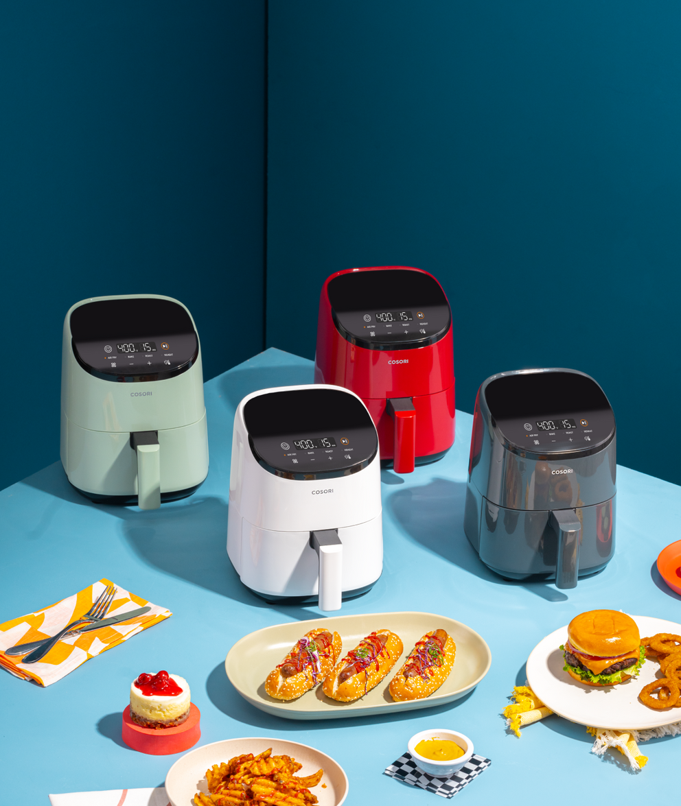 Introducing the all-new COSORI Lite 2.1-Quart Mini Air Fryer. With 4  versatile cooking functions and 4 vibrant colors, the Lite Mini proves…