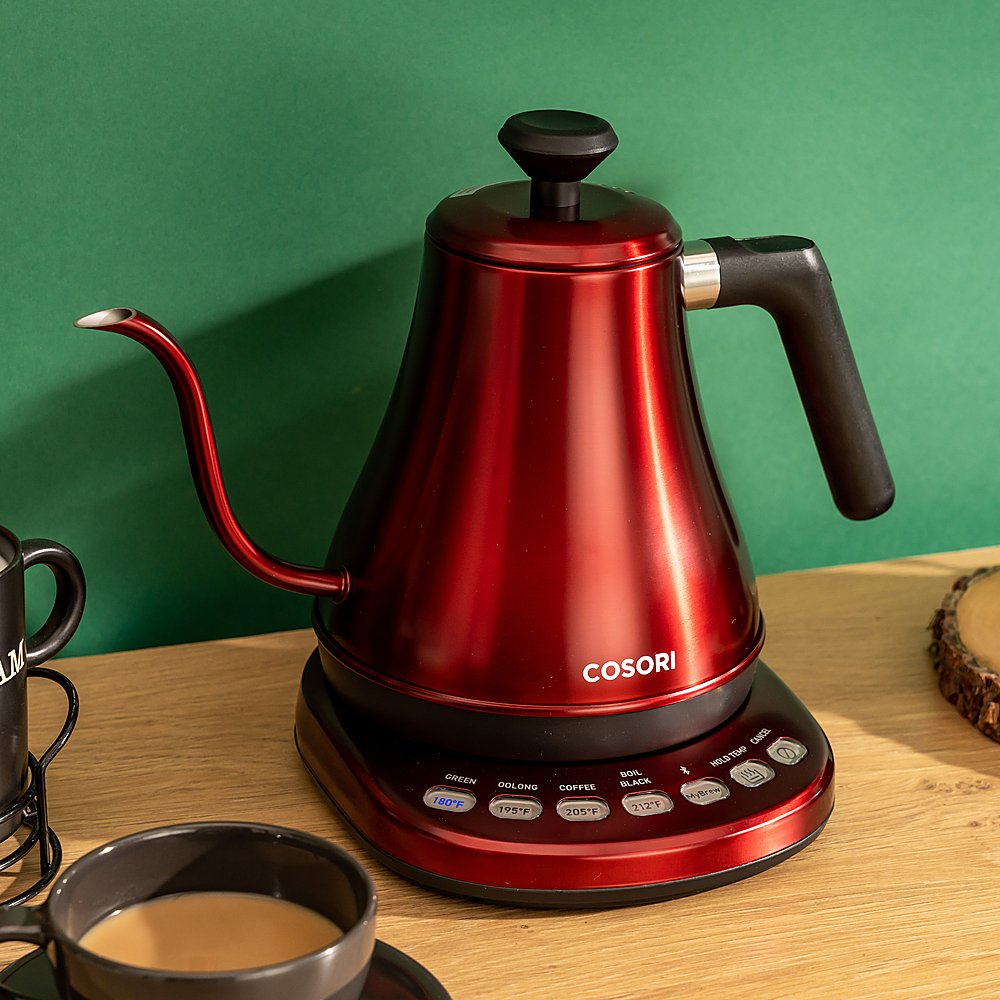 Smart 0.8L Gooseneck Electric Kettle - Red