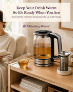 COSORI 1.7L Electric Kettle with Tea Infuser & Temperature Control