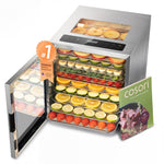 Cosori Food Dehydrator, 10 Stainless Steel Trays with 7.4 ft² Drying Space