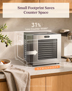 Cosori Food Dehydrator, 10 Stainless Steel Trays with 7.4 ft² Drying Space