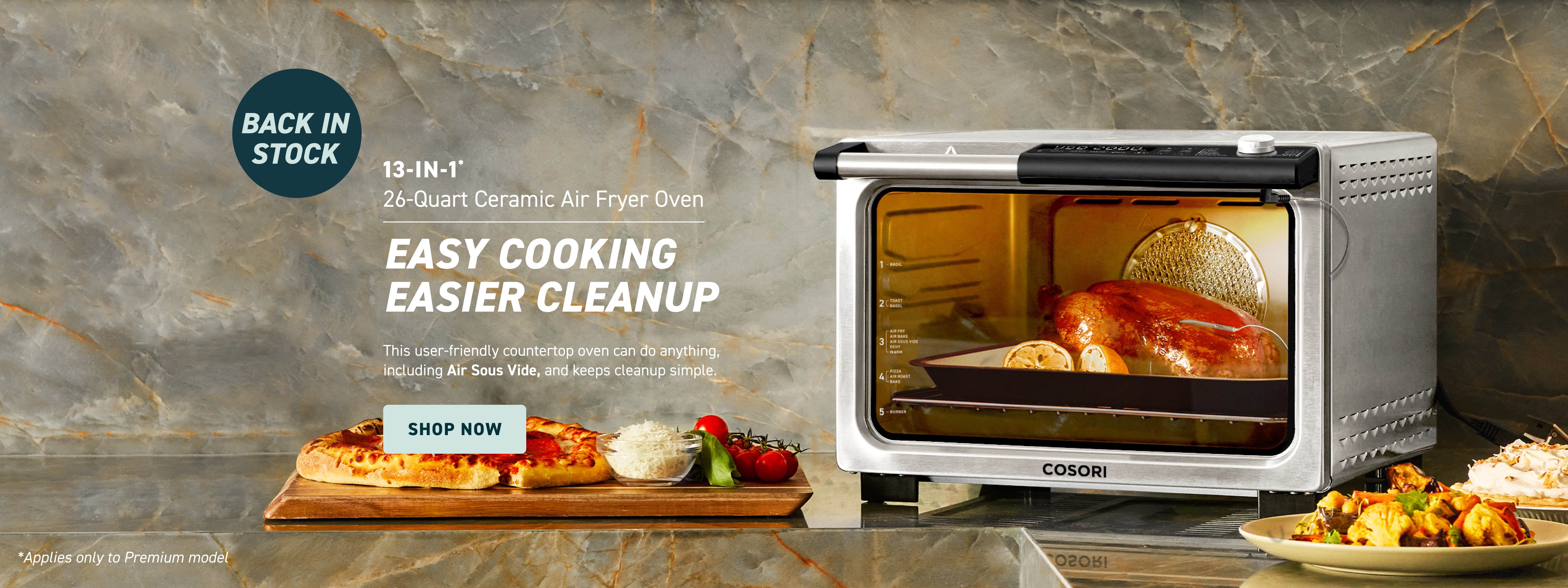 26-Quart Ceramic Air Fryer Oven Premium