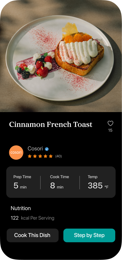 Recipe screenshot