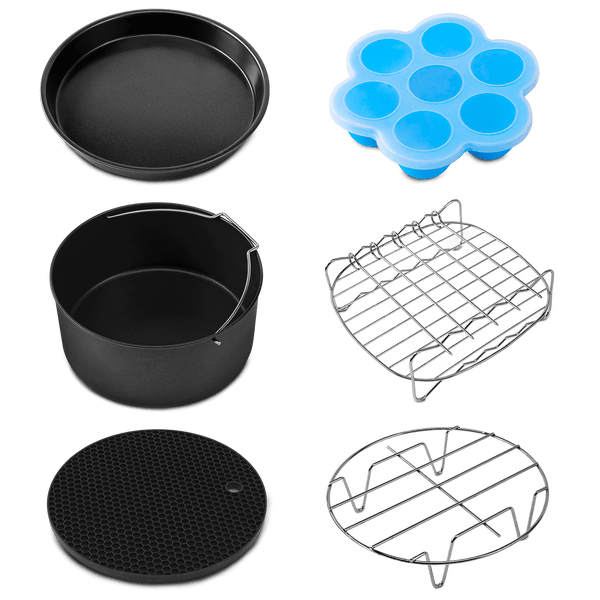 COSORI Air Fryer Accessories, Replacement 5.8QT Original Basket For COSORI  CP358-AF, CS358-AF Air Fryers, Non-Stick, Dishwasher-Safe, CAF-P582B, Black