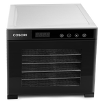 Front view of COSORI food dehydrator with glass door closed