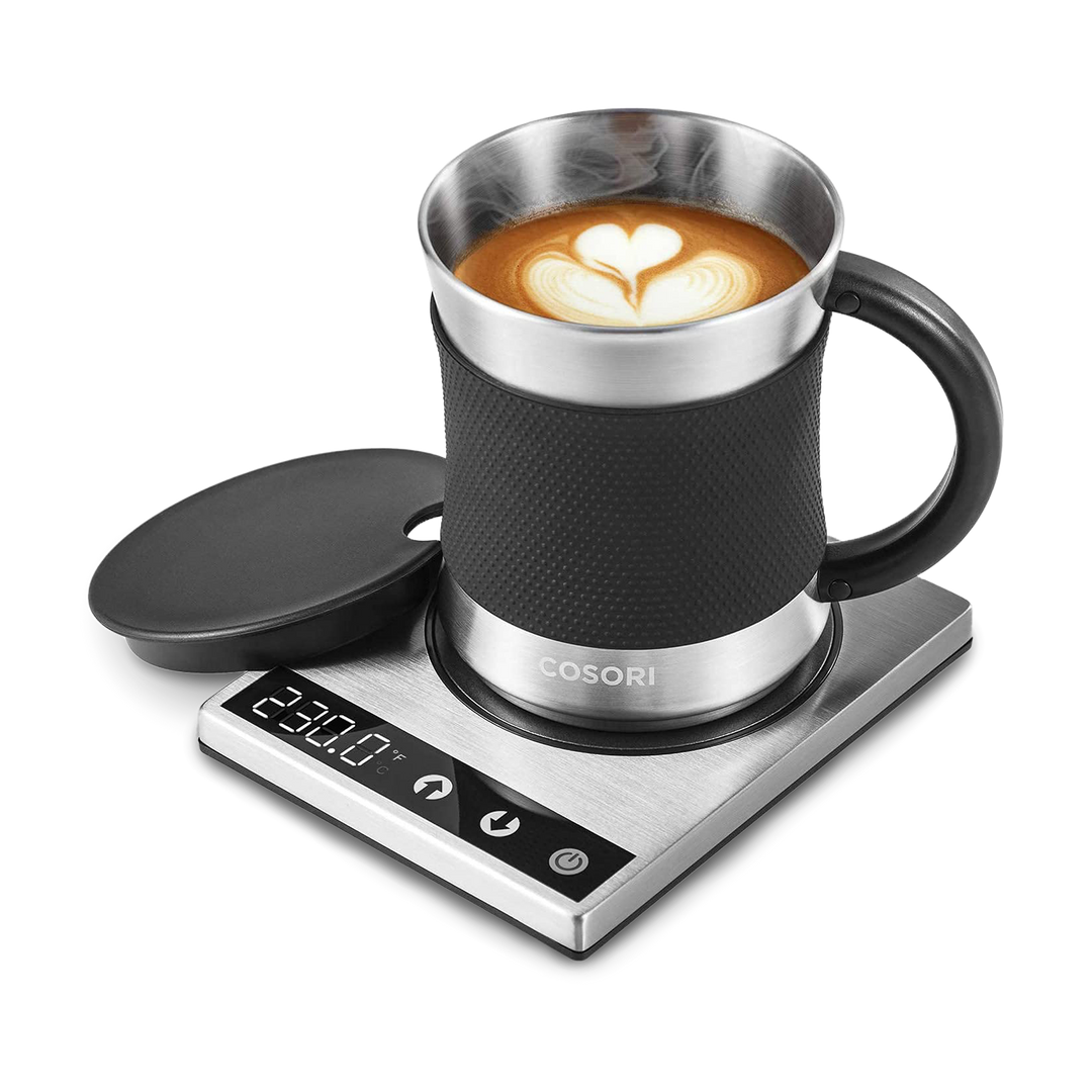 Cosori Coffee Mug Warmer & Mug Set,Electric 24Watt Beverage Cup