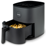 COSORI Pro LE 5.0-Quart Air Fryer with basket pulled out showing cooked food