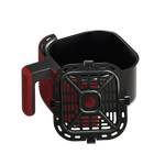 Removable nonstick air fryer basket and crisper plate for the Cosori Lite 2.1-Qt Mini Air Fryer. 