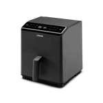 Angled side view of COSORI Dual Blaze 6.8-Quart Smart Air Fryer with compact design