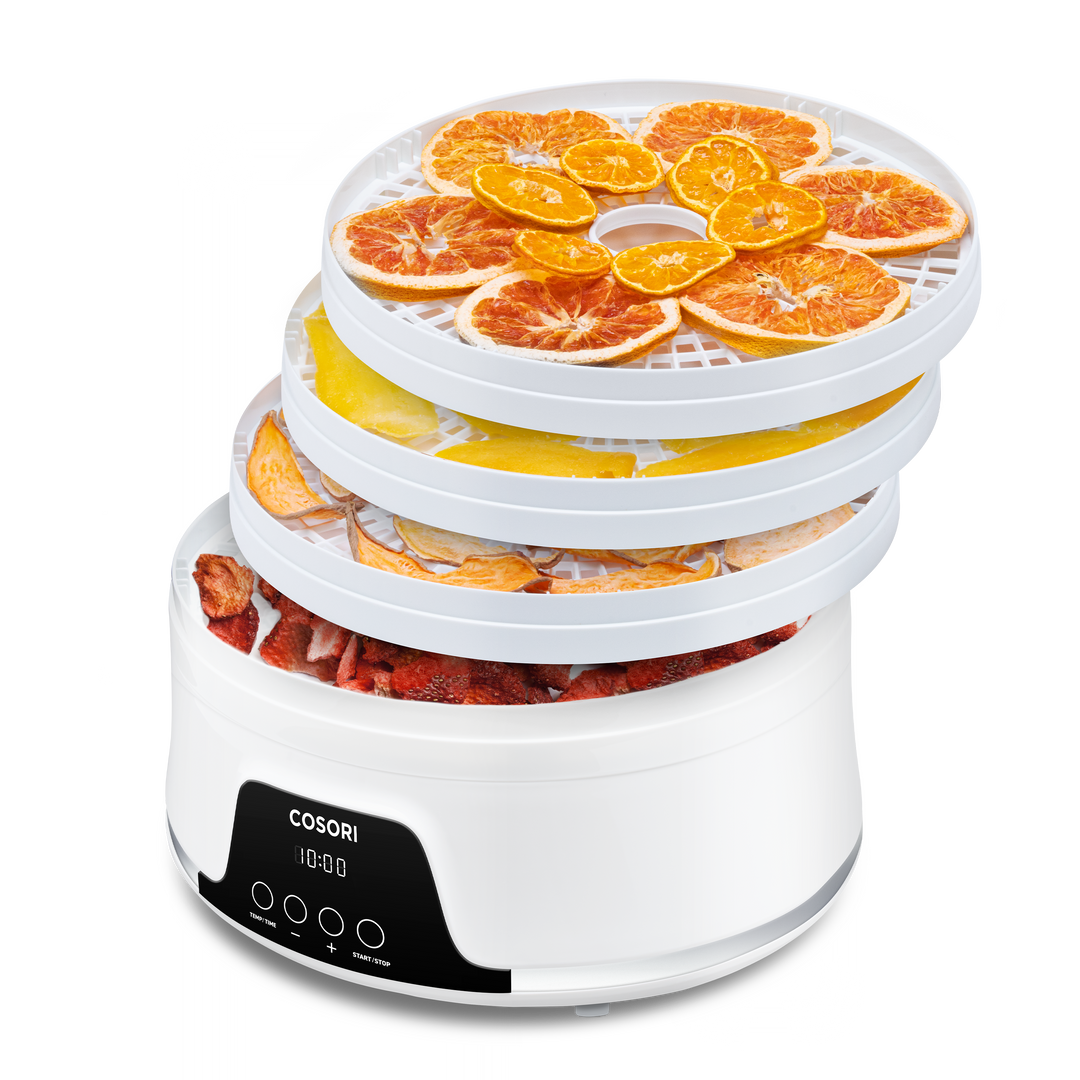 Cosori Food Dehydrator for Jerky, Fruit, Meat, Dog Treats, Herbs, Vegetable, and Yogurt, 5 Trays Dryer Machine with Timer and Temperature Control, 50