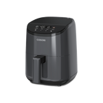 Cosori Lite 2.1-Quart Mini Air Fryer in dark grey featuring a compact design perfect for single servings