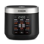 Cosori 5.0-Quart Rice Cooker with 18 cooking functions and LED digital touch display in black